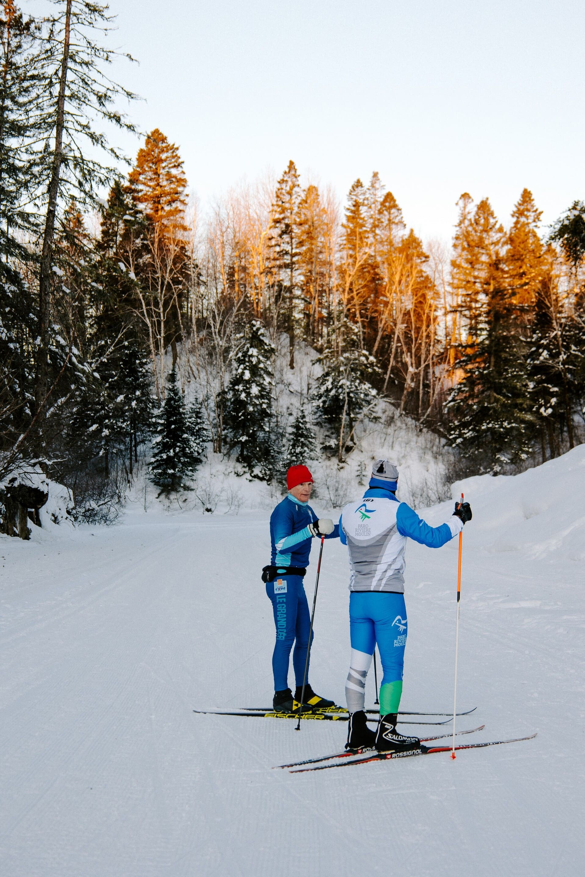 Ski de fond - Image de bannière saison automne - Corporation du Parc de la Rivière-du-Moulin
